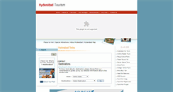 Desktop Screenshot of hyderabadtourism.in